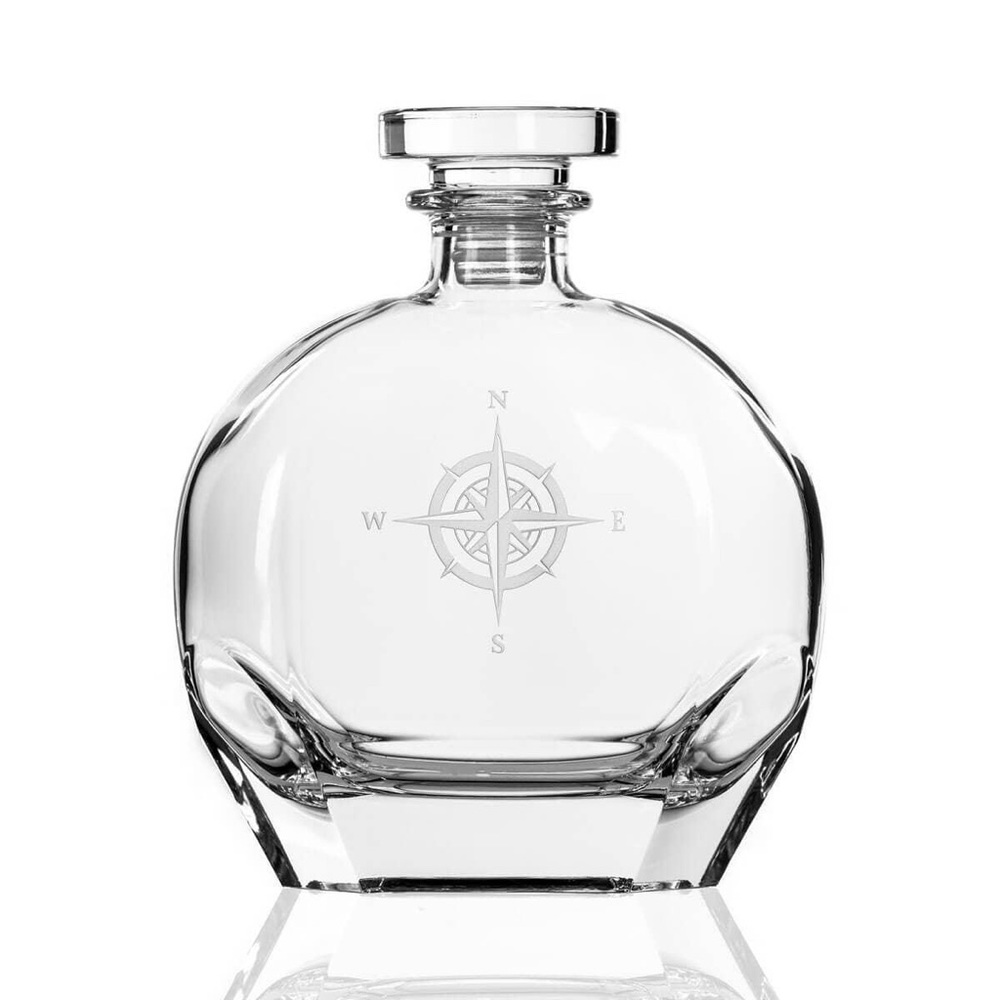 Compass Rose Whiskey Decanter